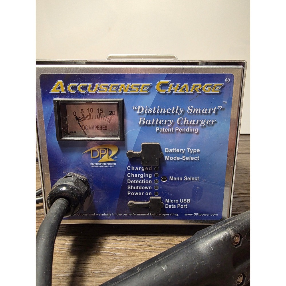 DPI Accusense Charge 48V 17A Battery Charger 1-48017-04 Golf Cart 3-Pin Plug